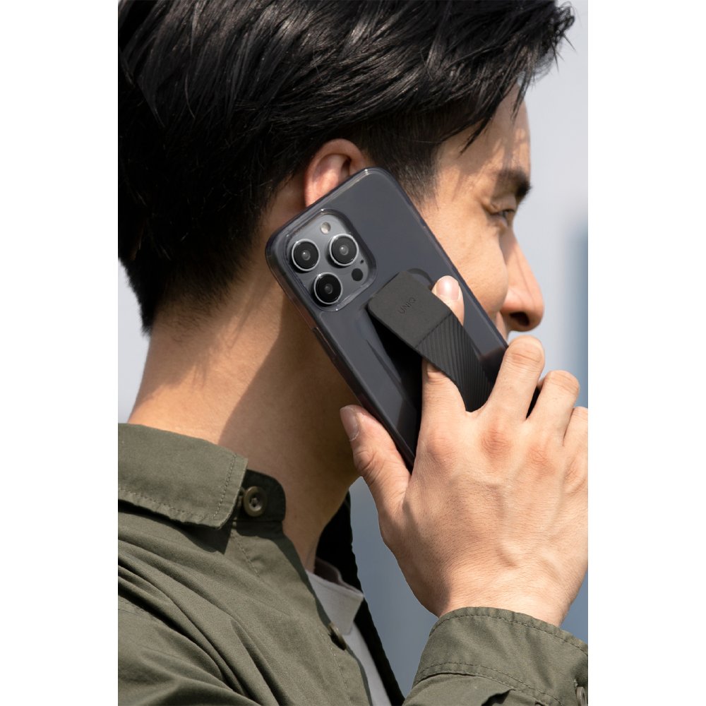 Uniq iPhone 15 Pro Max Heldro Mount Standlı Kapak - Şeffaf