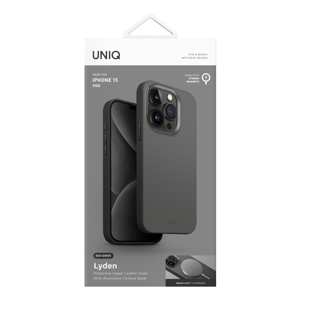 Uniq iPhone 15 Pro Max Lyden DS Magsafe Kapak - Bej