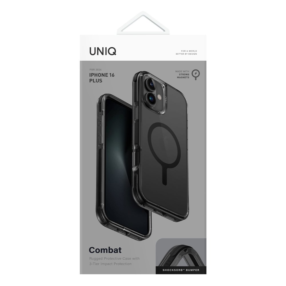 Uniq iPhone 16 Plus Combat Magsafe Kapak - Siyah