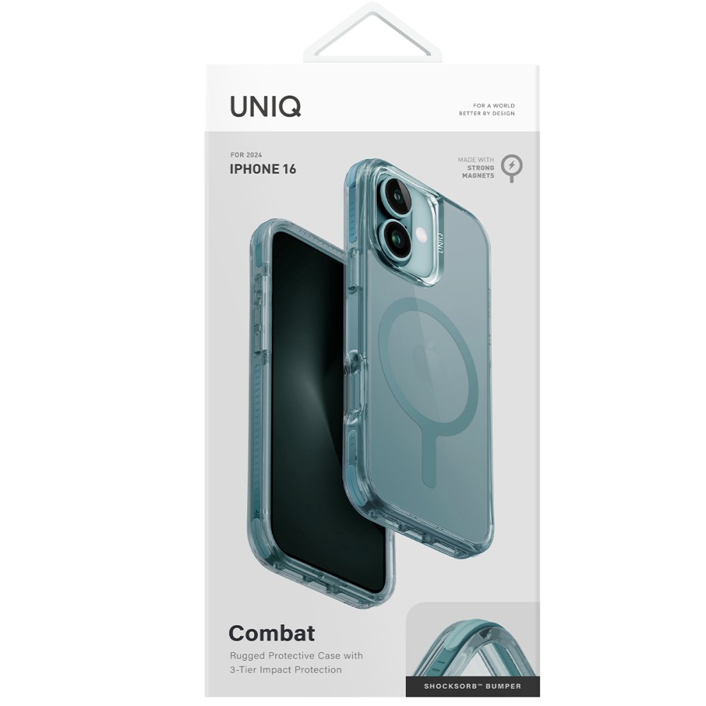 Uniq iPhone 16 Plus Combat Magsafe Kapak - Yeşil