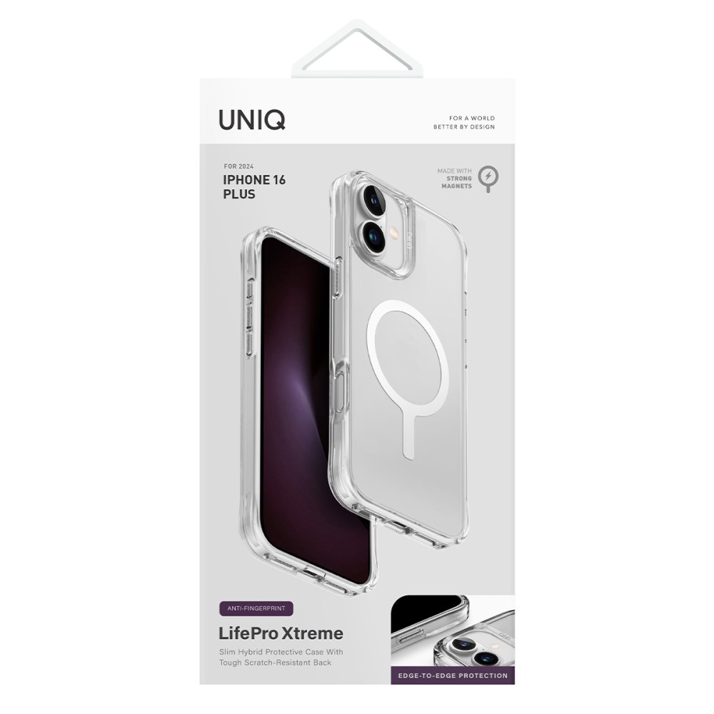 Uniq iPhone 16 Plus LifePro Xtreme Magsafe Kapak - Şeffaf