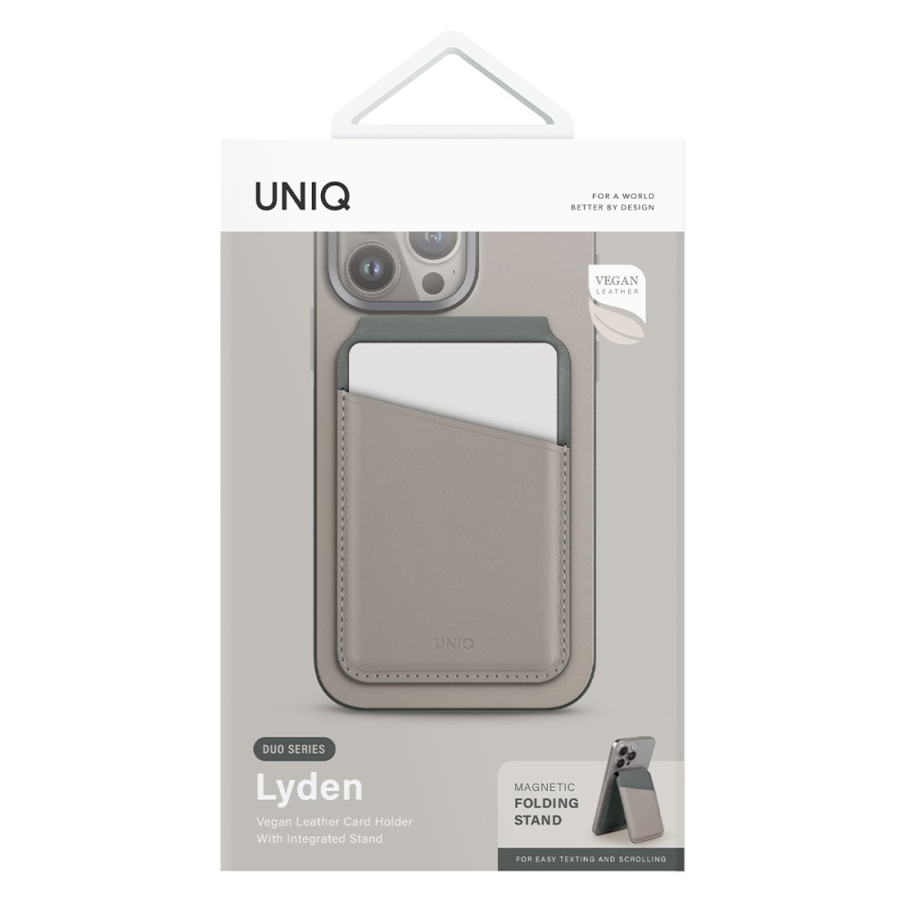 Uniq Lyden DS RFID-Block Manyetik Kartlıklı Stand - Bej
