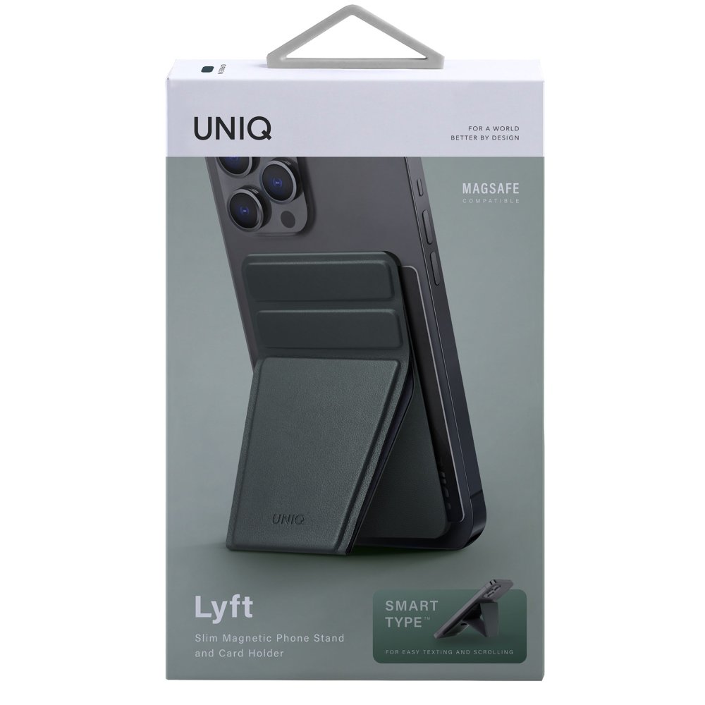 Uniq Lyft Manyetik Kartlıklı Standlı Holder - Yeşil