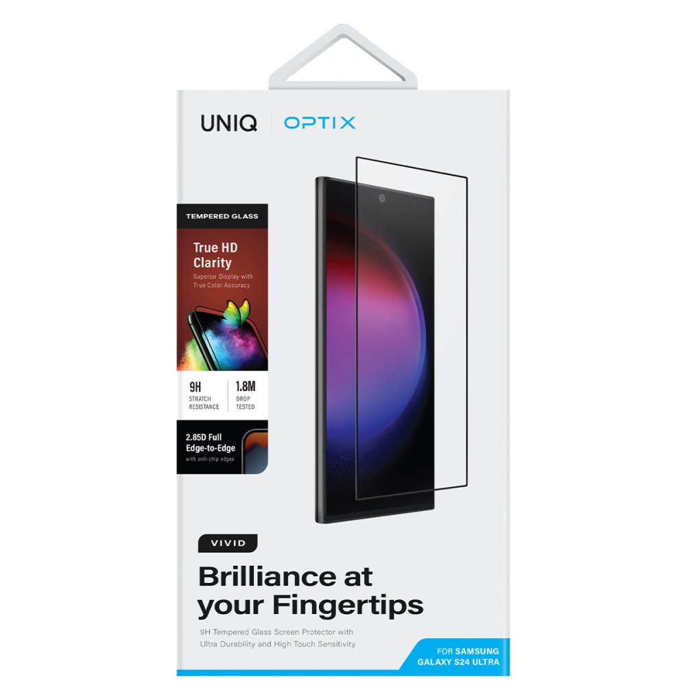 Uniq Samsung Galaxy S24 Optix Vivid Cam Ekran Koruyucu - Siyah