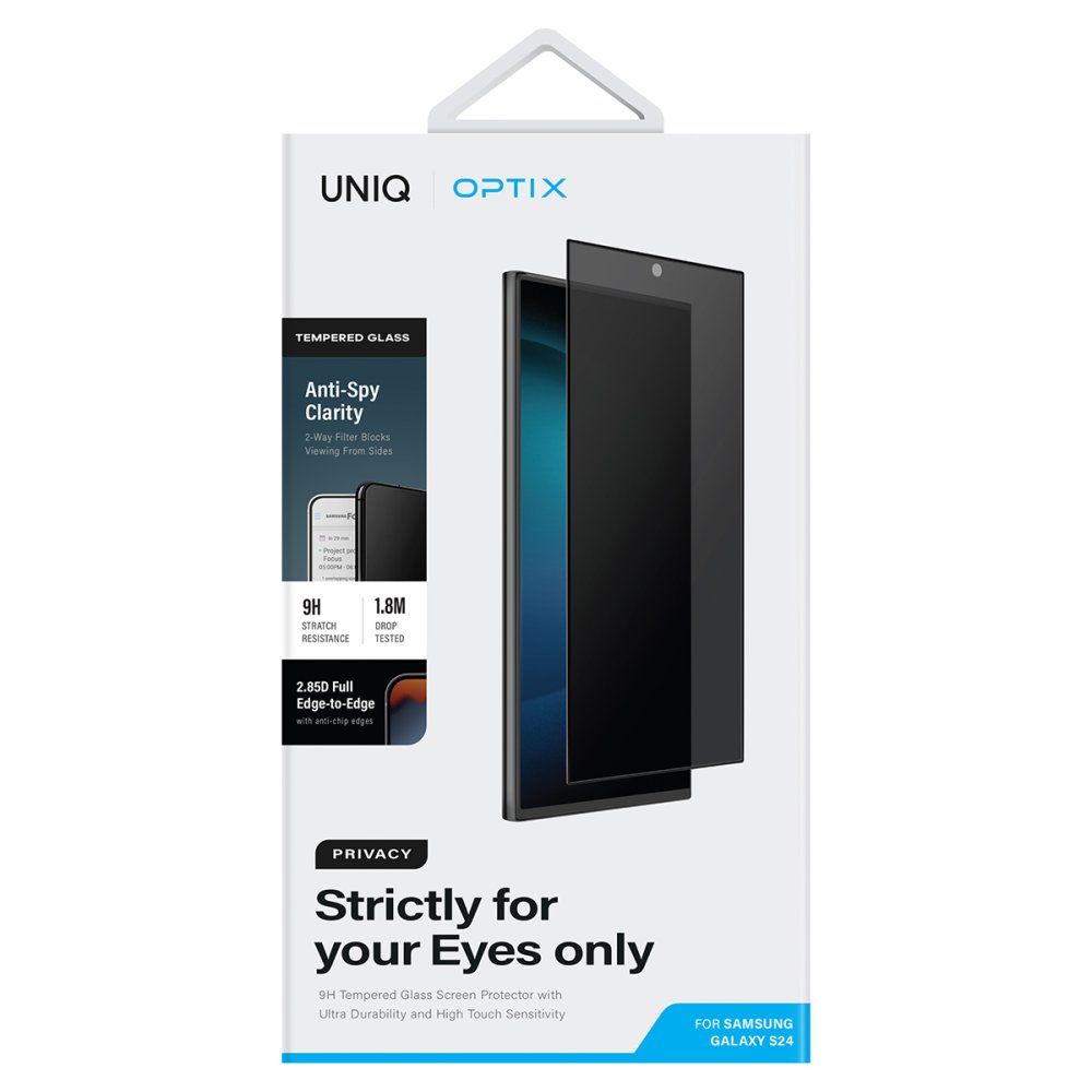 Uniq Samsung Galaxy S24 Plus Optix Hayalet Ekran Koruyucu - Siyah