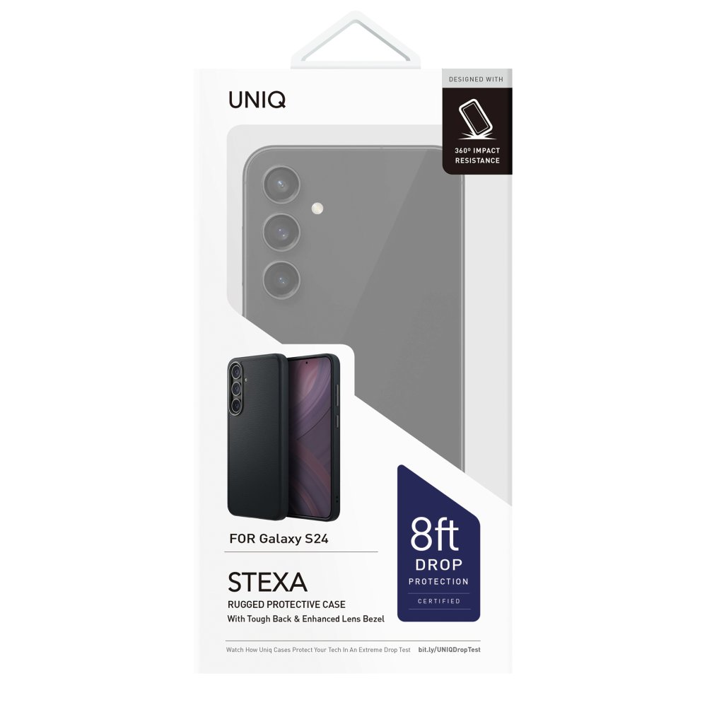 Uniq Samsung Galaxy S24 Stexa Deri Kapak - Siyah