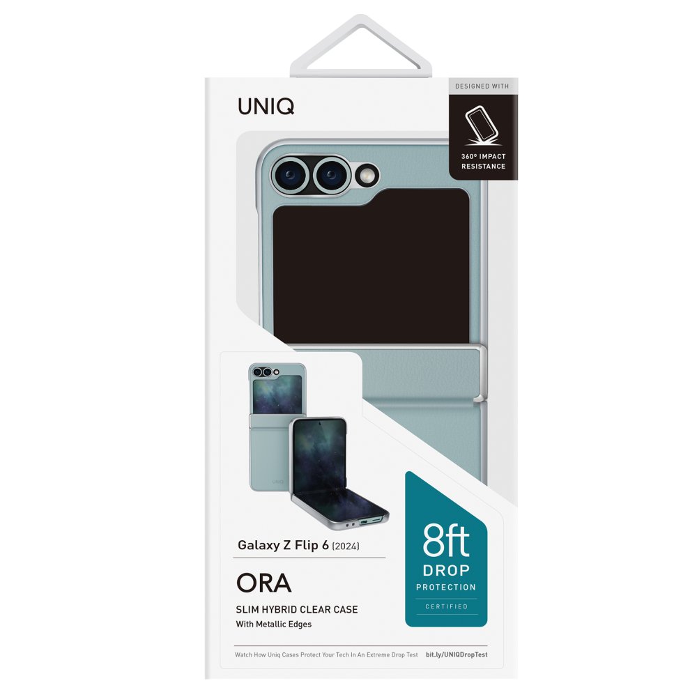 Uniq Samsung Galaxy Z Flip 6 Ora Katlanabilir Deri Kapak - Yeşil