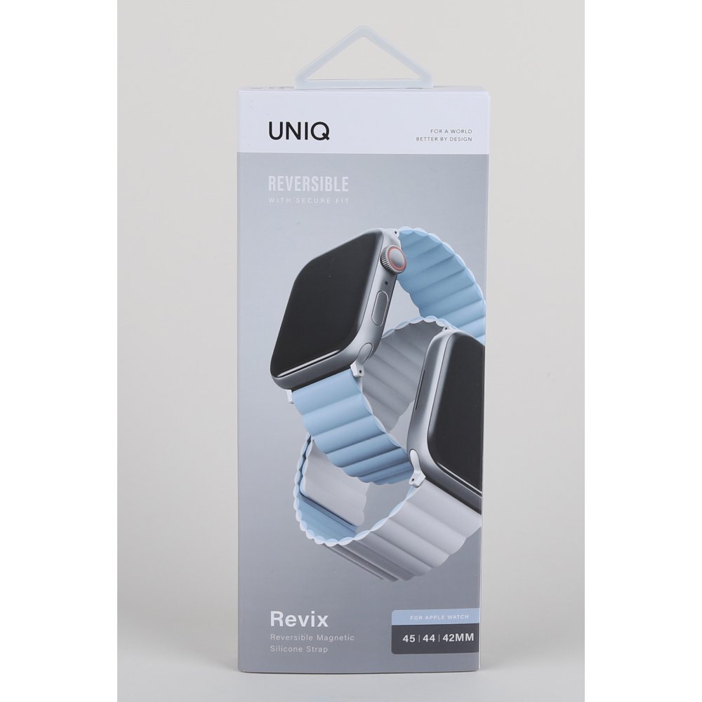 Uniq Watch 38mm Revix Reversible Manyetik Kordon - Beyaz-Mavi