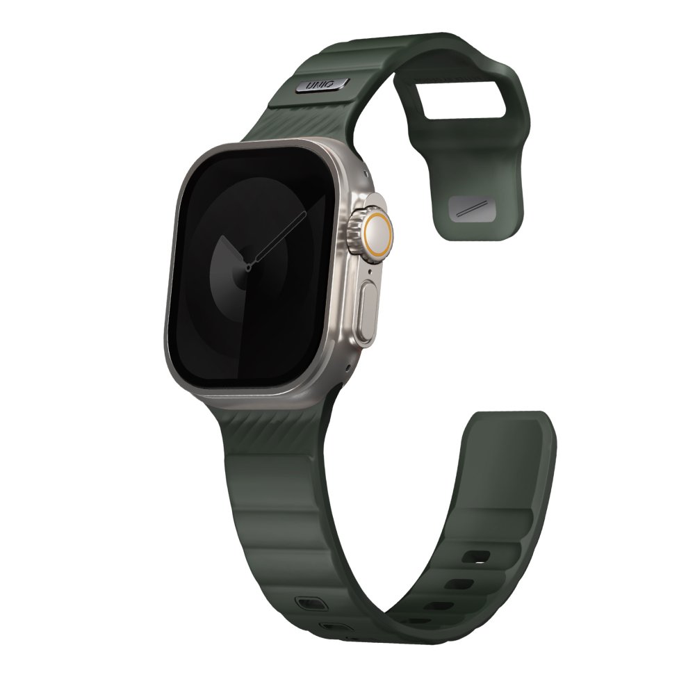 Uniq Watch 40mm Stride FKM Silikon Kordon - Koyu Yeşil