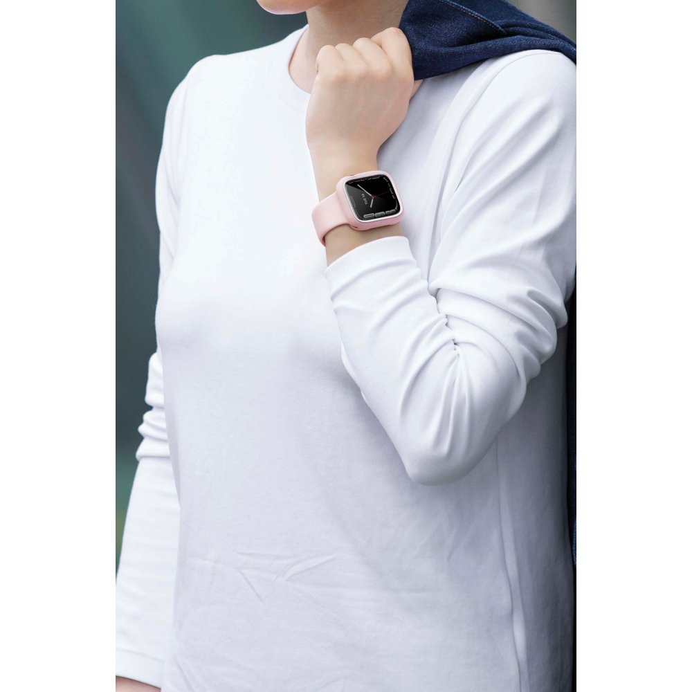 Uniq Watch 41mm Moduo Camlı Kasa Ekran Koruyucu - Gümüş-Gri