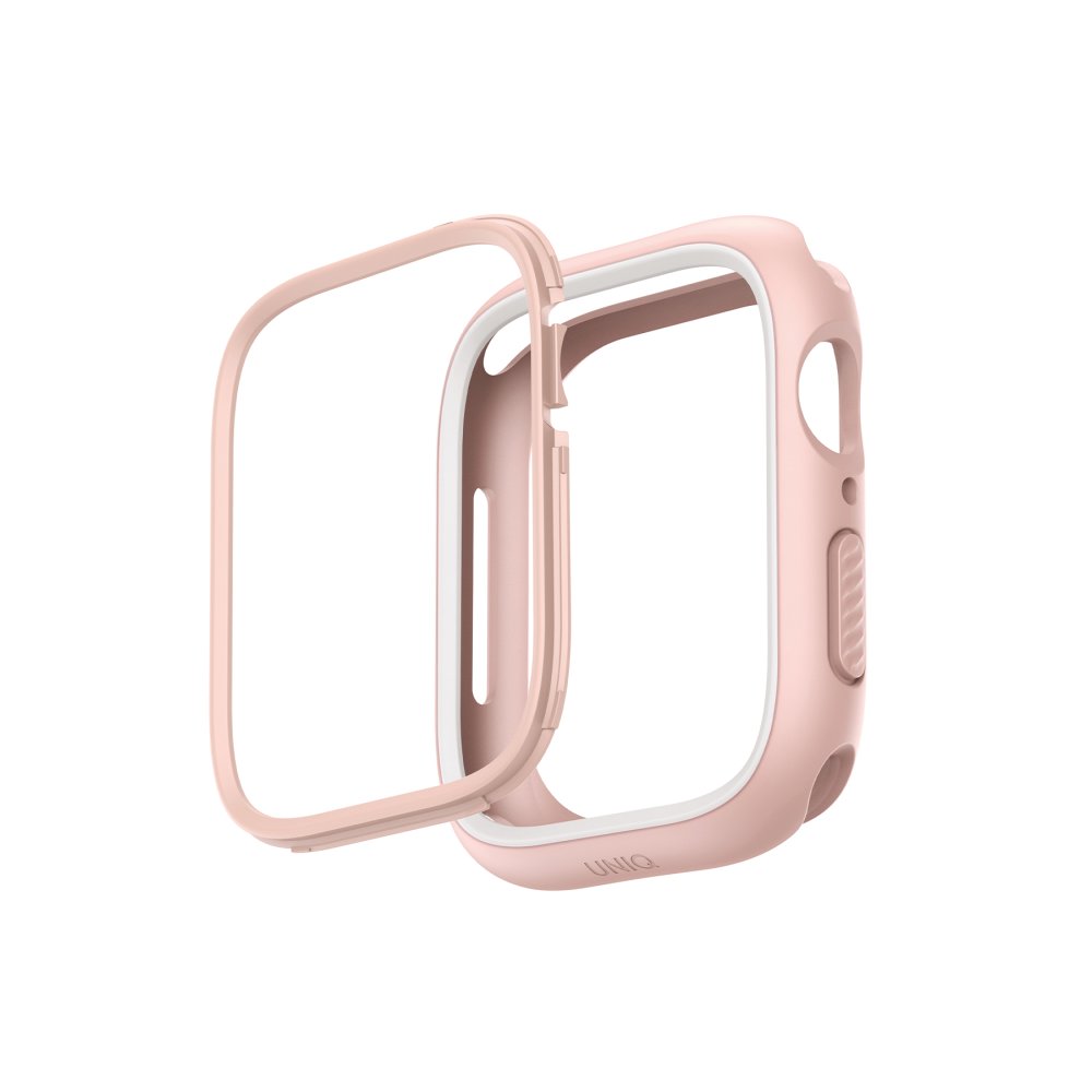 Uniq Watch 41mm Moduo Camlı Kasa Ekran Koruyucu - Pembe-Beyaz