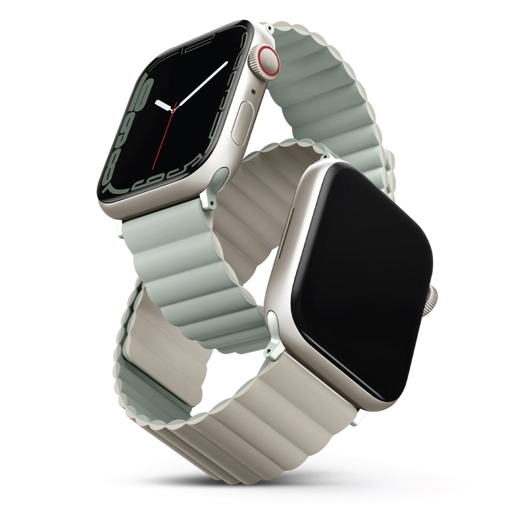 Uniq Watch 41mm Revix Reversible Manyetik Kordon - Yeşil-Bej