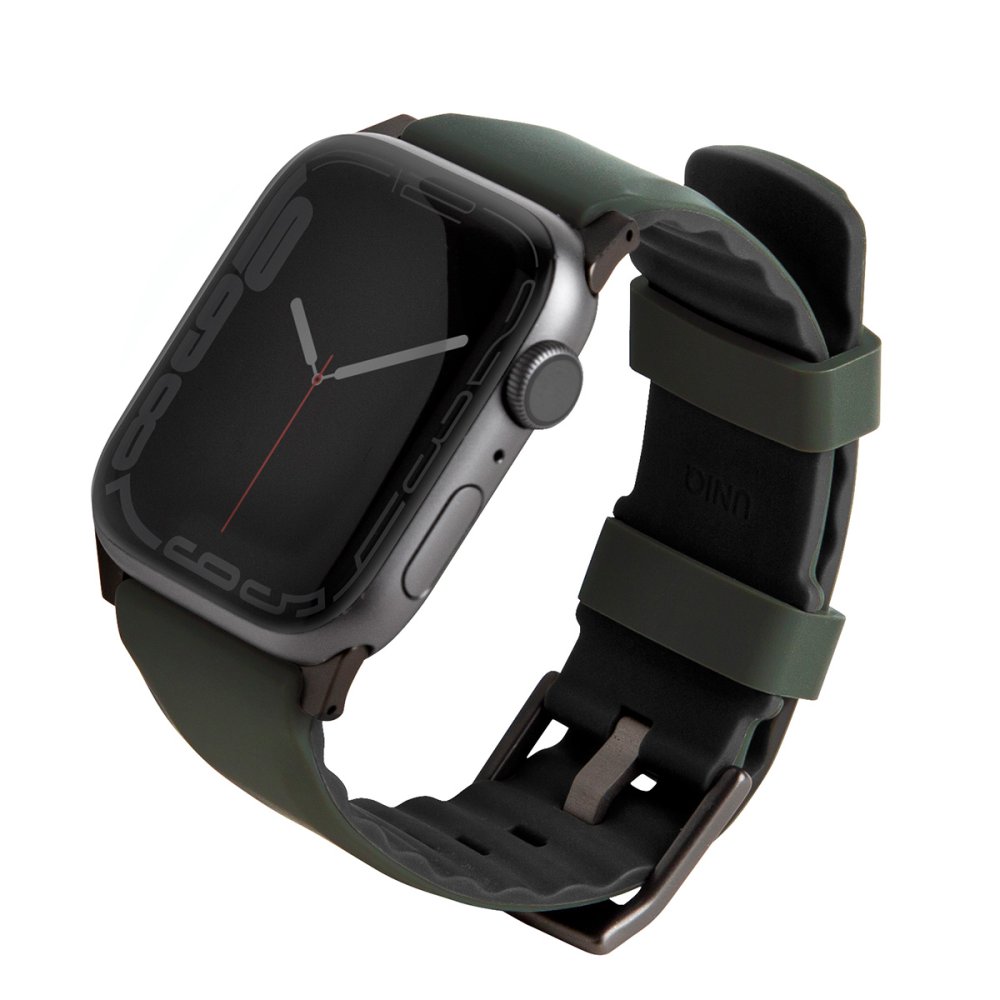 Uniq Watch 44mm Linus Airosoft Silikon Kılıf - Koyu Yeşil