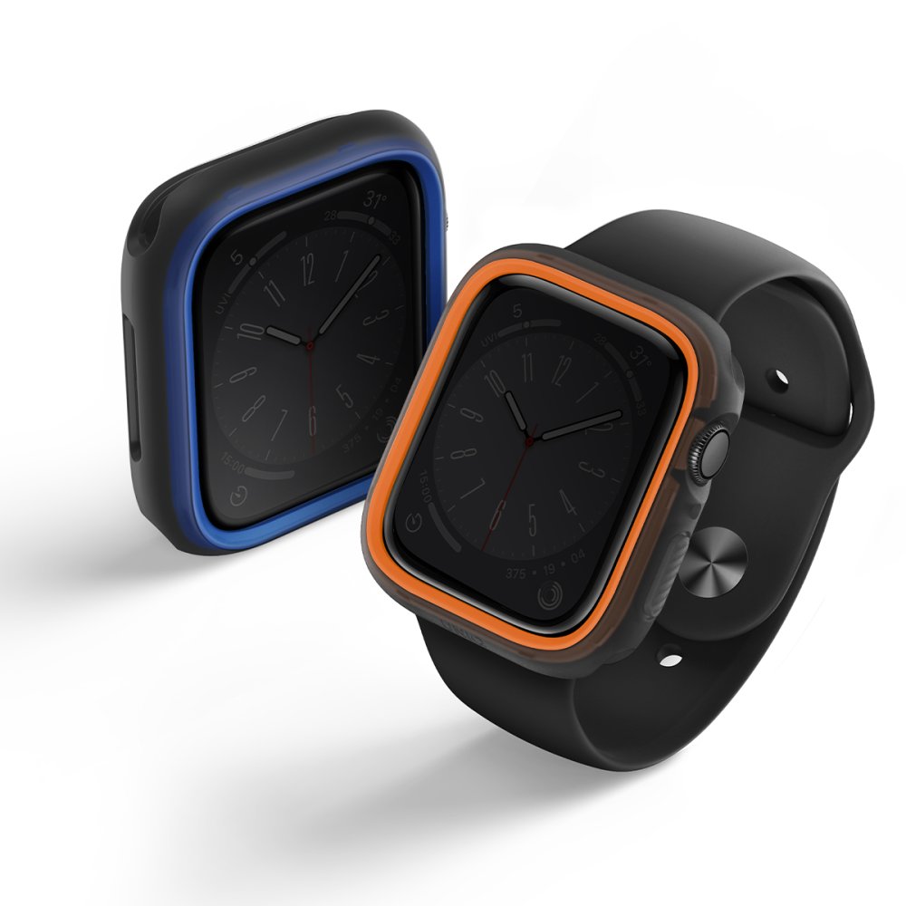 Uniq Watch 44mm Moduo Camlı Kasa Ekran Koruyucu - Turuncu-Mavi