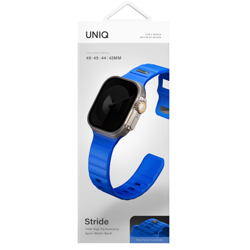 Uniq Watch 44mm Stride FKM Silikon Kordon - Mavi