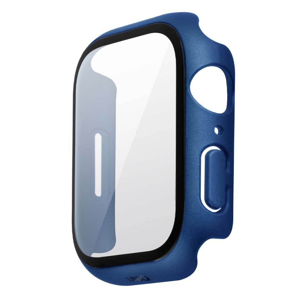 Uniq Watch 45mm Legion Camlı Silikon Kasa Koruyucu - Mavi