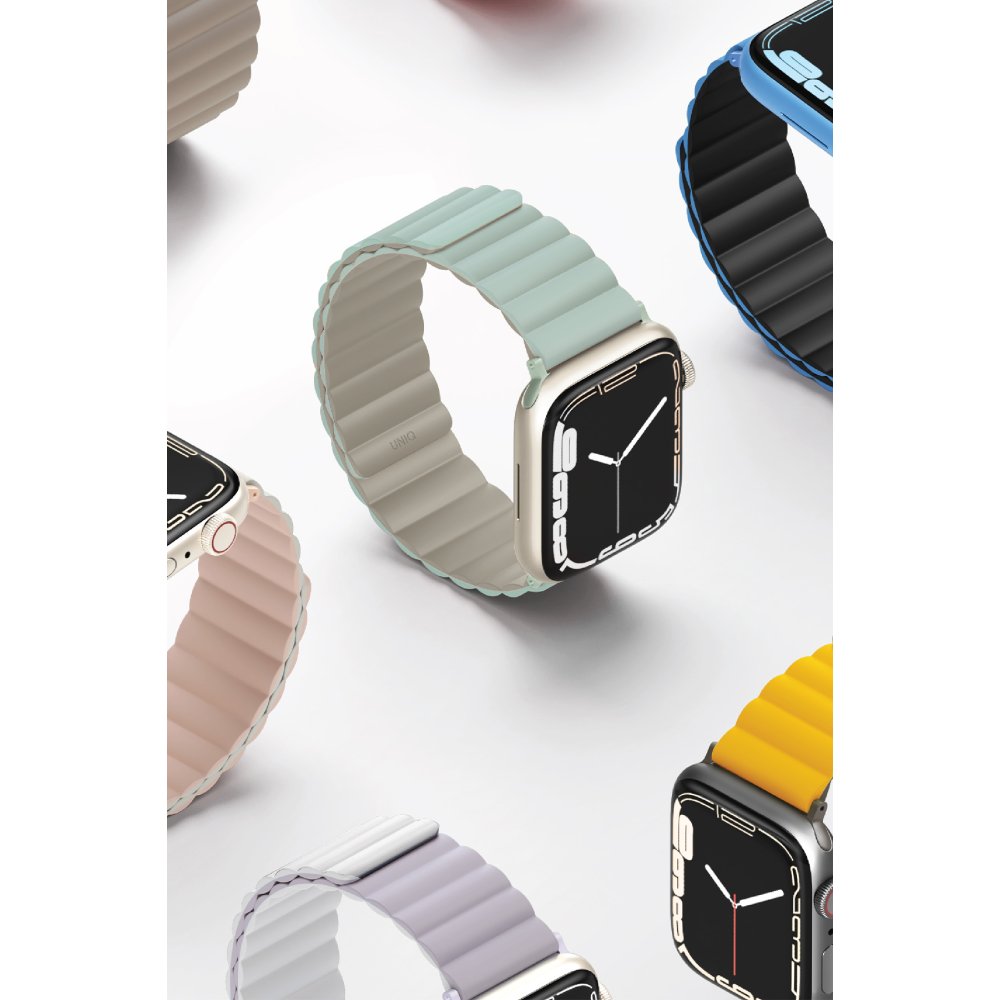 Uniq Watch 45mm Revix Reversible Manyetik Kordon - Lacivert-Gri