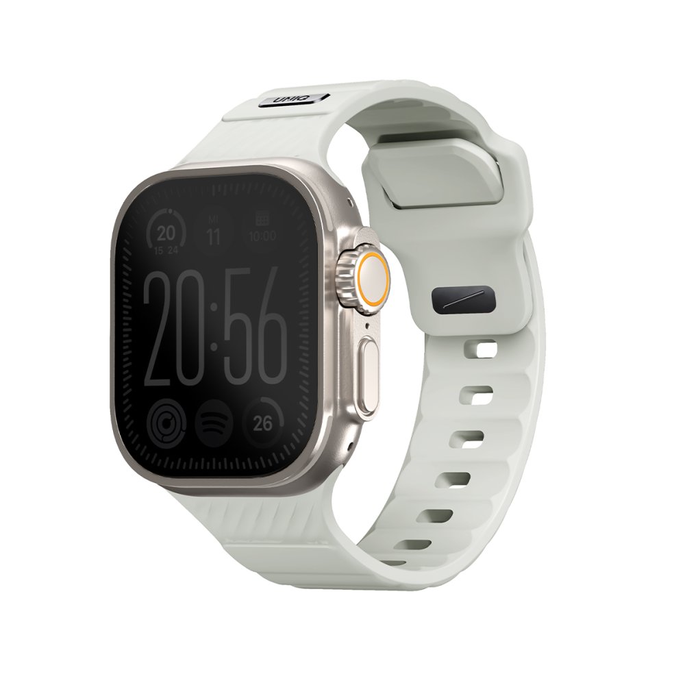 Uniq Watch Ultra 2 49mm Stride FKM Silikon Kordon - Beyaz