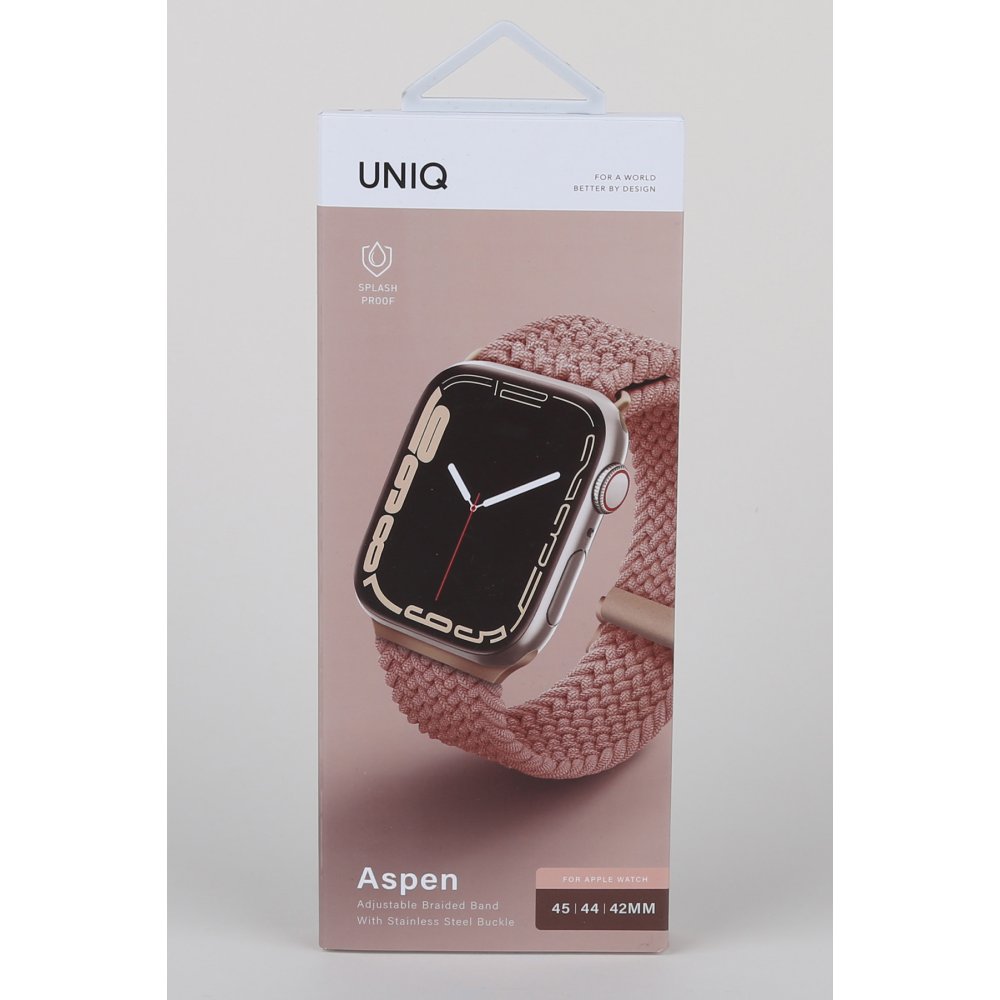 Uniq Watch Ultra 49mm Aspen Örgülü Kordon - Pembe