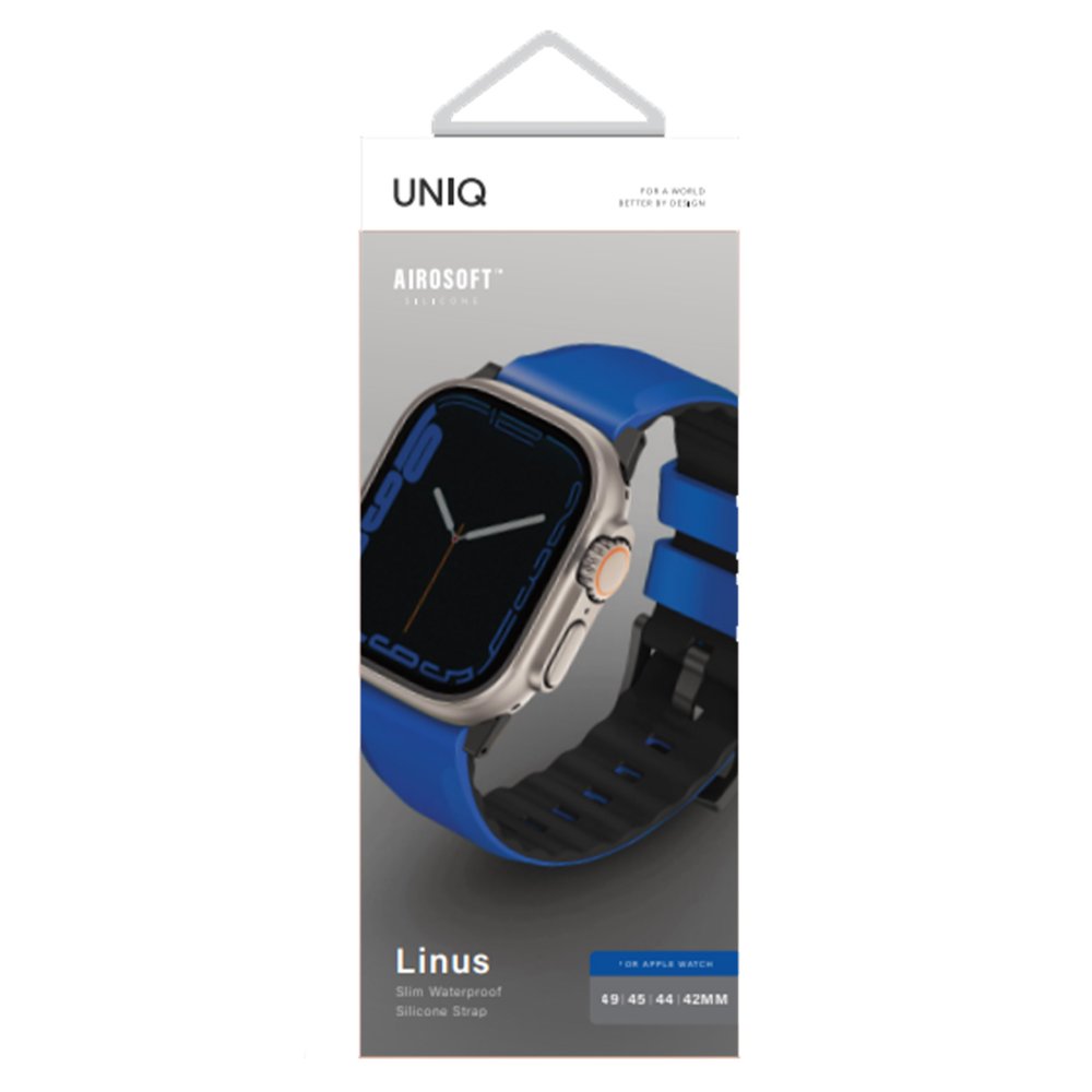 Uniq Watch Ultra 49mm Linus Airosoft Silikon Kılıf - Mavi