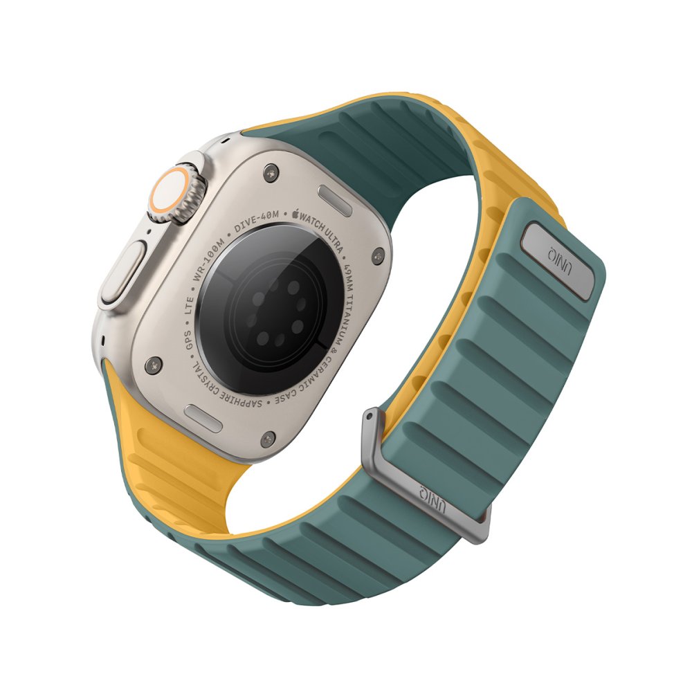 Uniq Watch Ultra 49mm Revix Evo Reversible Manyetik Kordon - Yeşil-Sarı