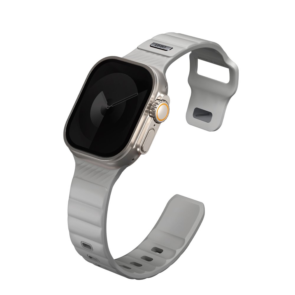 Uniq Watch Ultra 49mm Stride FKM Silikon Kordon - Gri