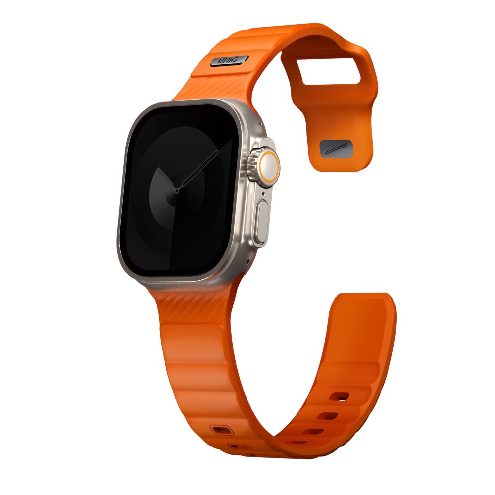 Uniq Watch Ultra 49mm Stride FKM Silikon Kordon - Turuncu
