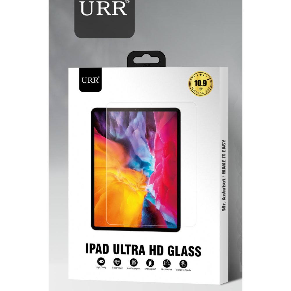URR iPad Pro 12.9 (2020) Ultra HD Tablet Cam Ekran Koruyucu - Siyah