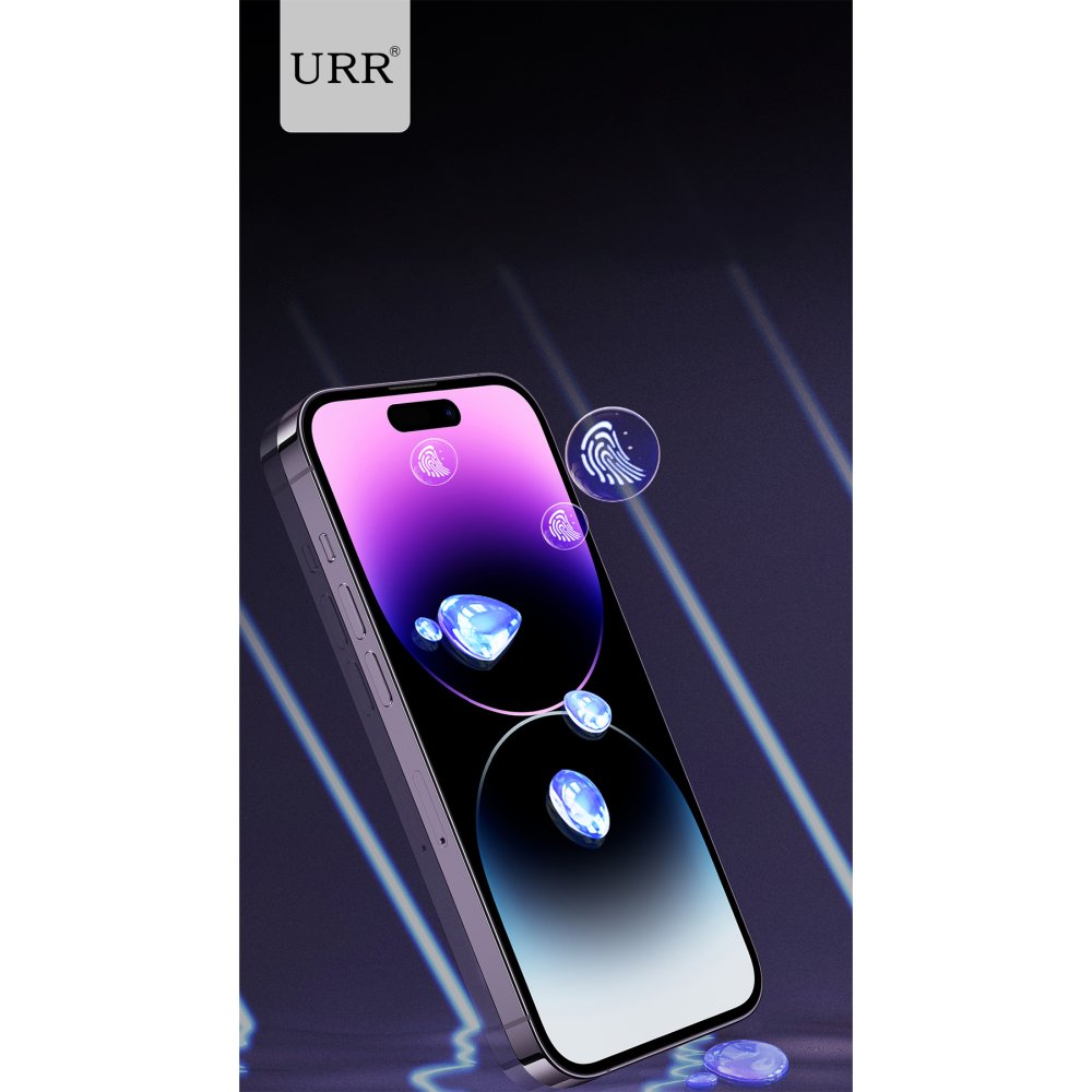 URR iPhone 15 Pro Lazer Antidust Cam Ekran Koruyucu - Siyah