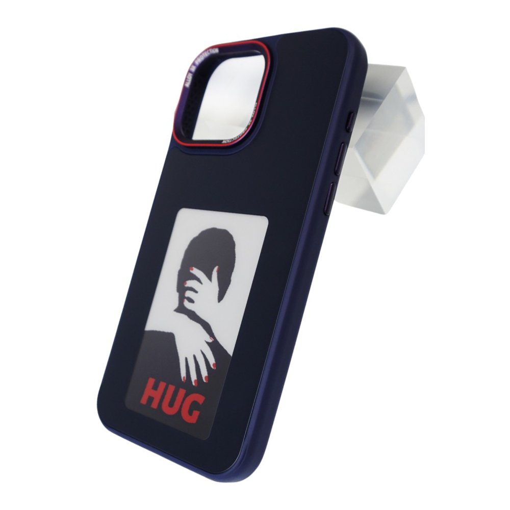 URR iPhone 15 Pro Max NFC Smart Case Akıllı Kapak - Lacivert