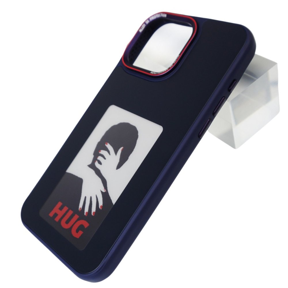 URR iPhone 15 Pro NFC Smart Case Akıllı Kapak - Siyah