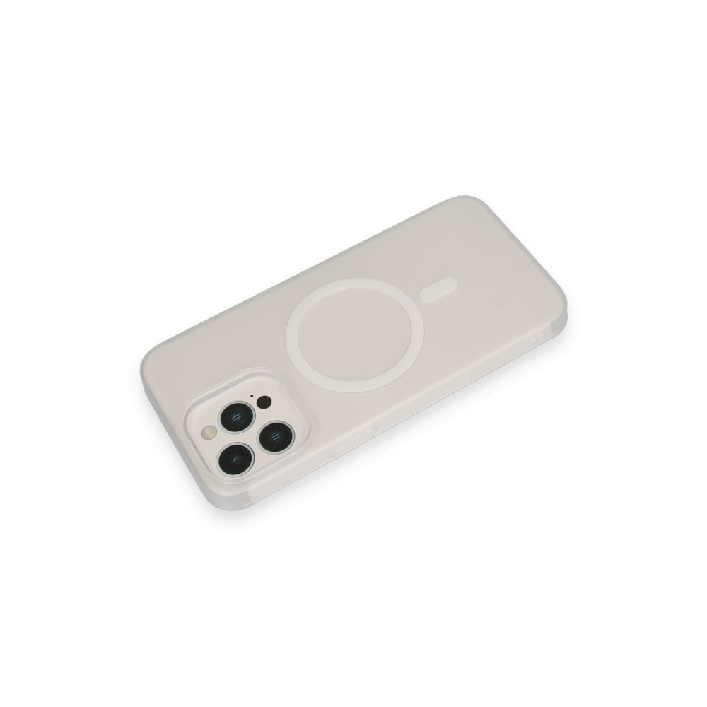 URR iPhone 15 Pro Ultra Thin Matte PC Magsafe Kapak - Şeffaf