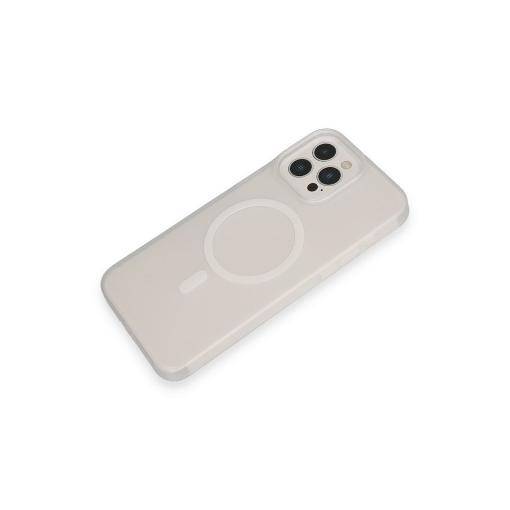 URR iPhone 15 Pro Ultra Thin Matte PC Magsafe Kapak - Şeffaf