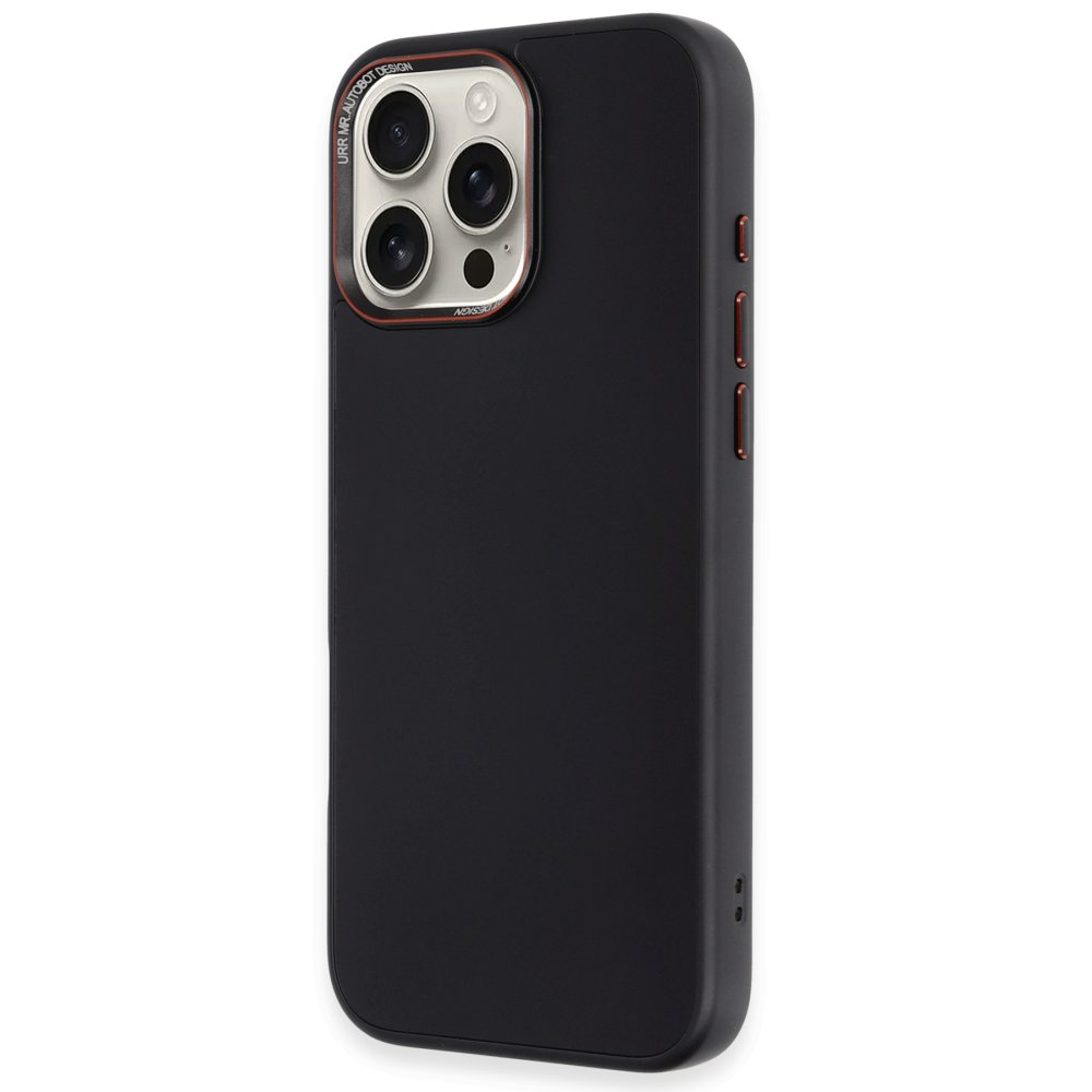URR iPhone 16 Pro Matte Pure Glass Magsafe Kapak - Siyah