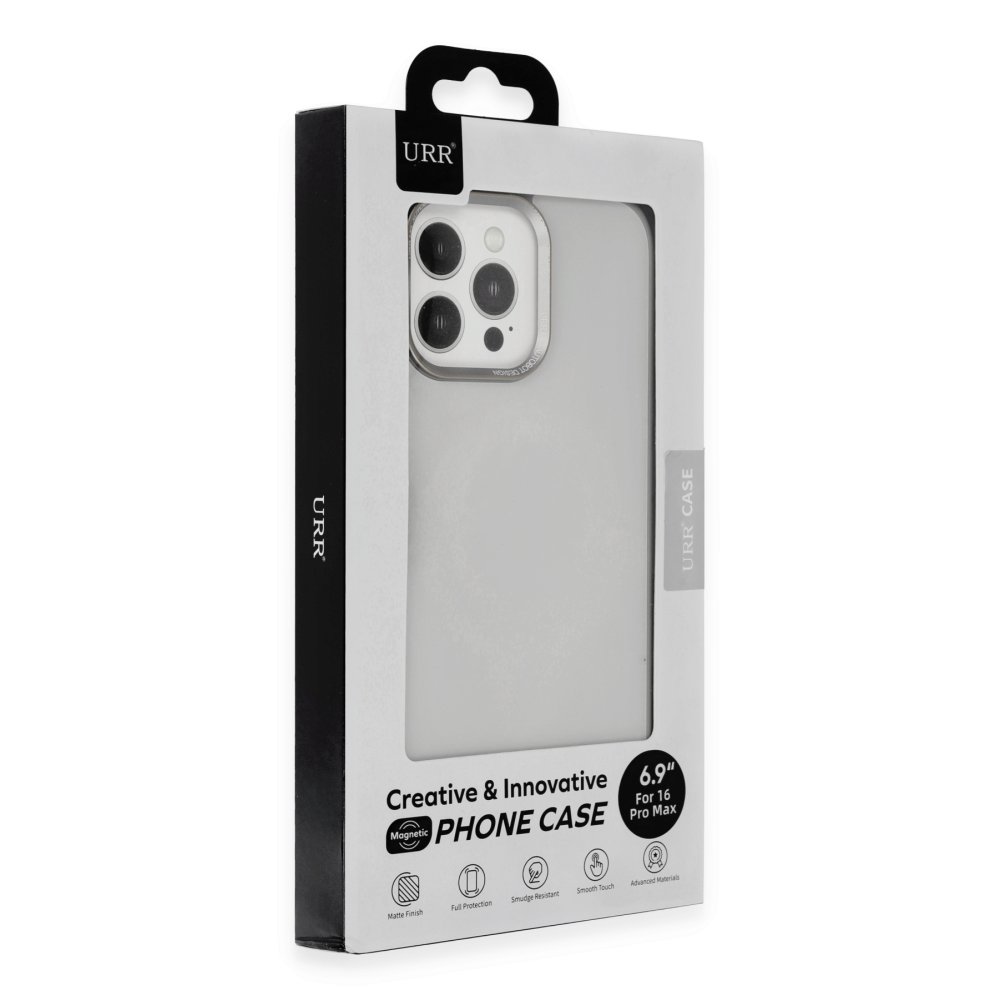 URR iPhone 16 Pro Max Matte Pure Glass Magsafe Kapak - Titan Gri