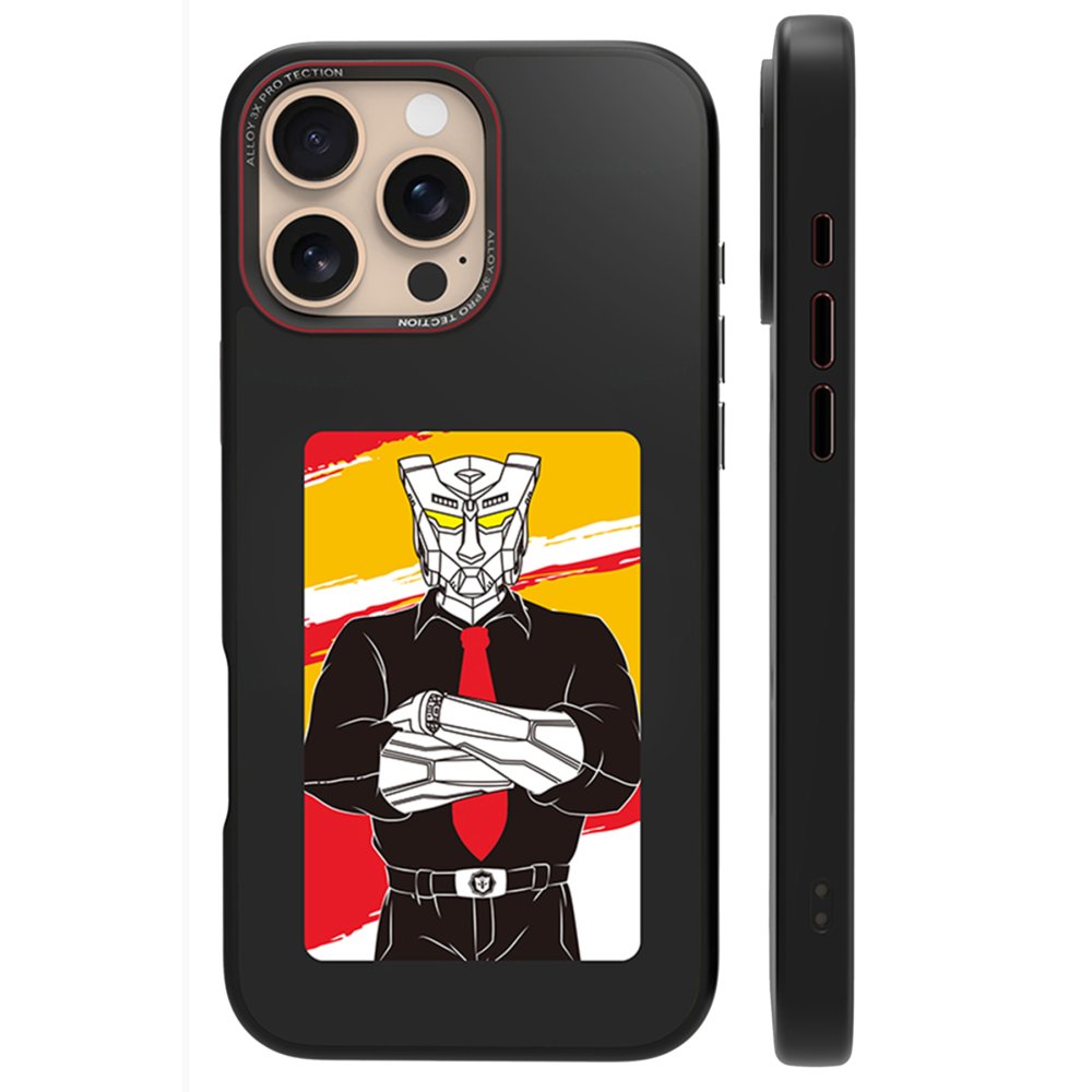 URR iPhone 16 Pro NFC Smart Case Akıllı Kapak - Siyah