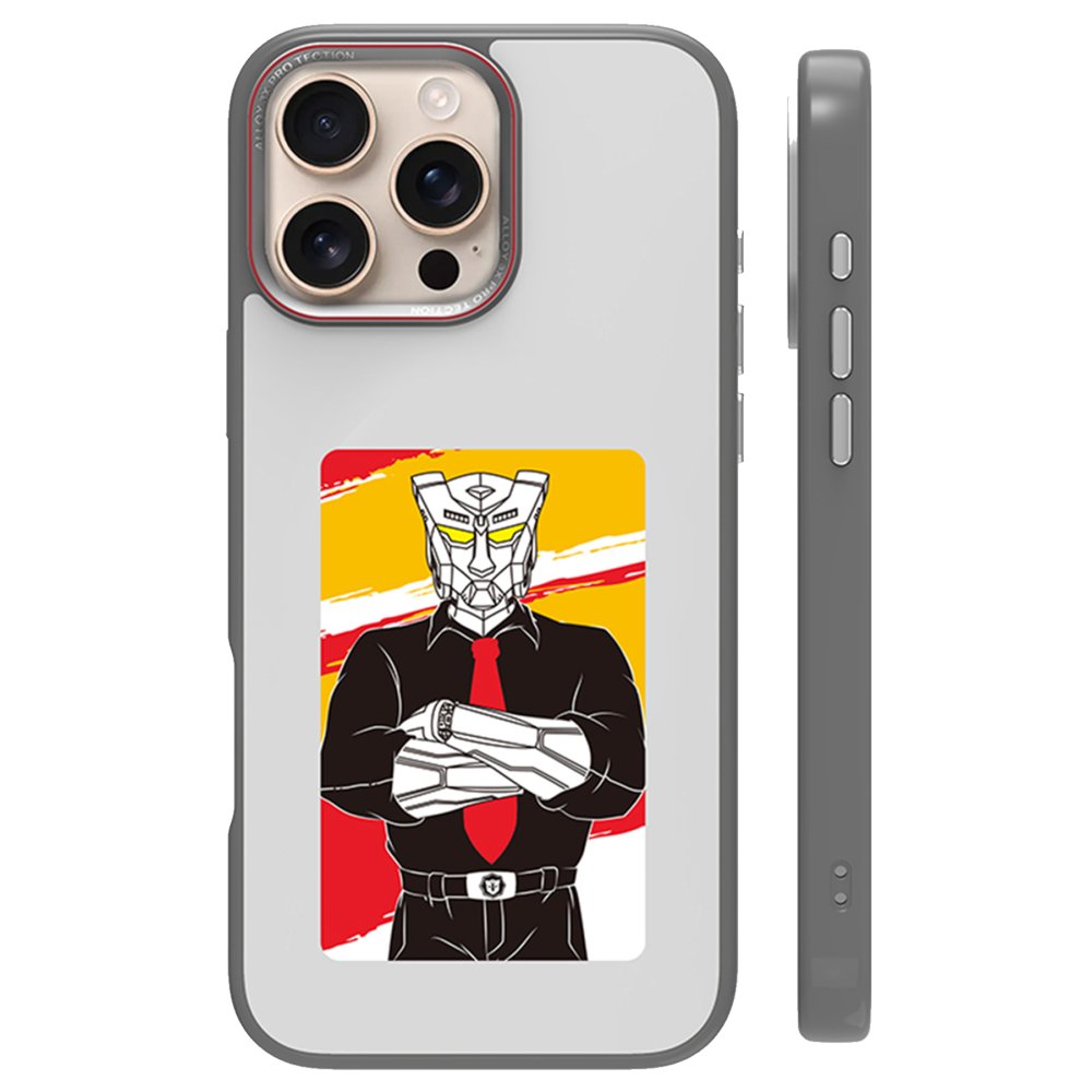 URR iPhone 16 Pro NFC Smart Case Akıllı Kapak - Titan Gri