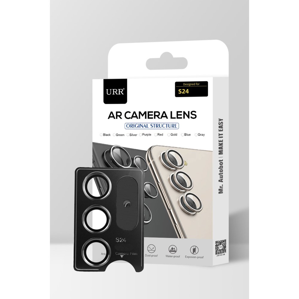 URR Samsung Galaxy S24 AR Kamera Lens Koruyucu - Titan Gri
