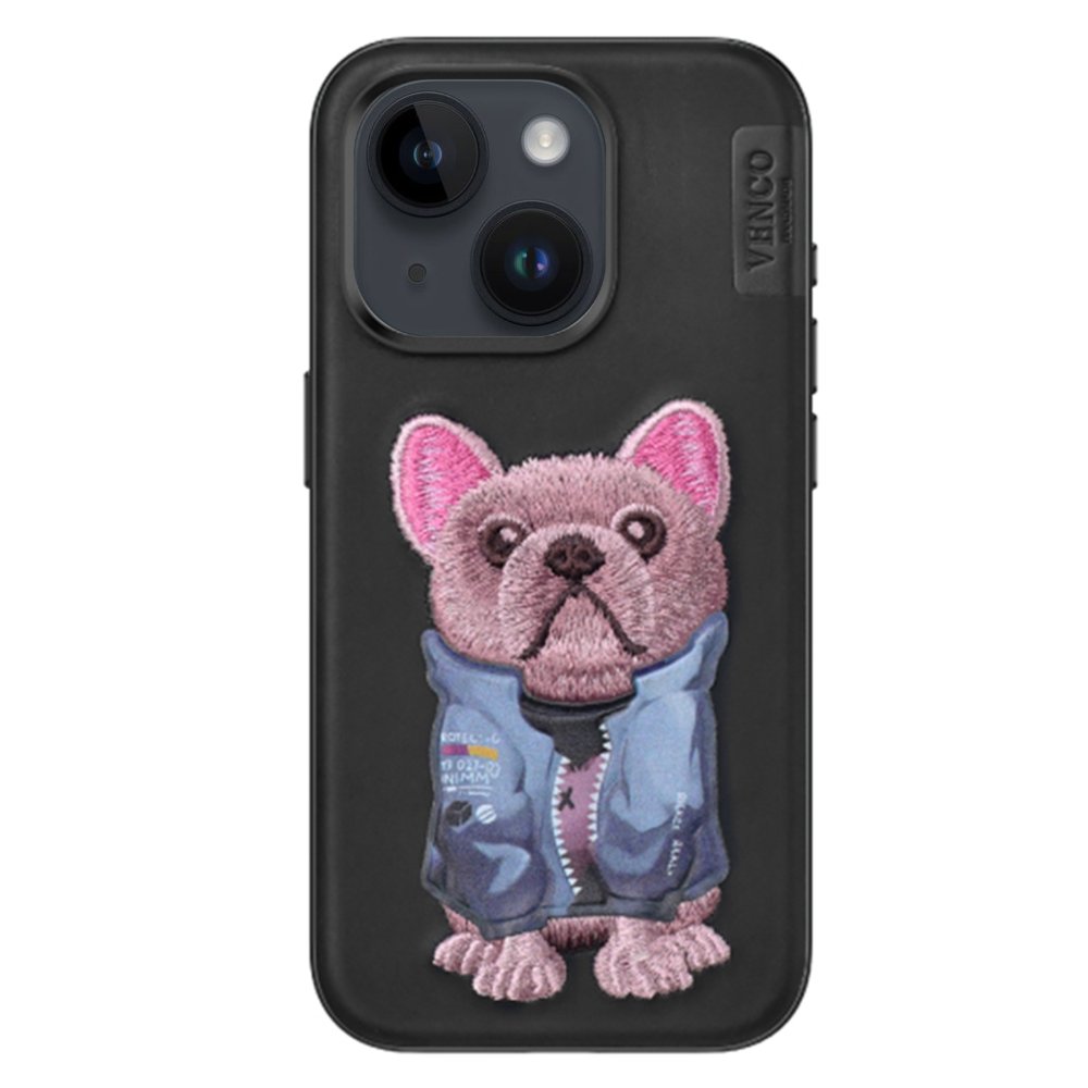 Venco iPhone 14 Cute Desenli Kapak - Siyah