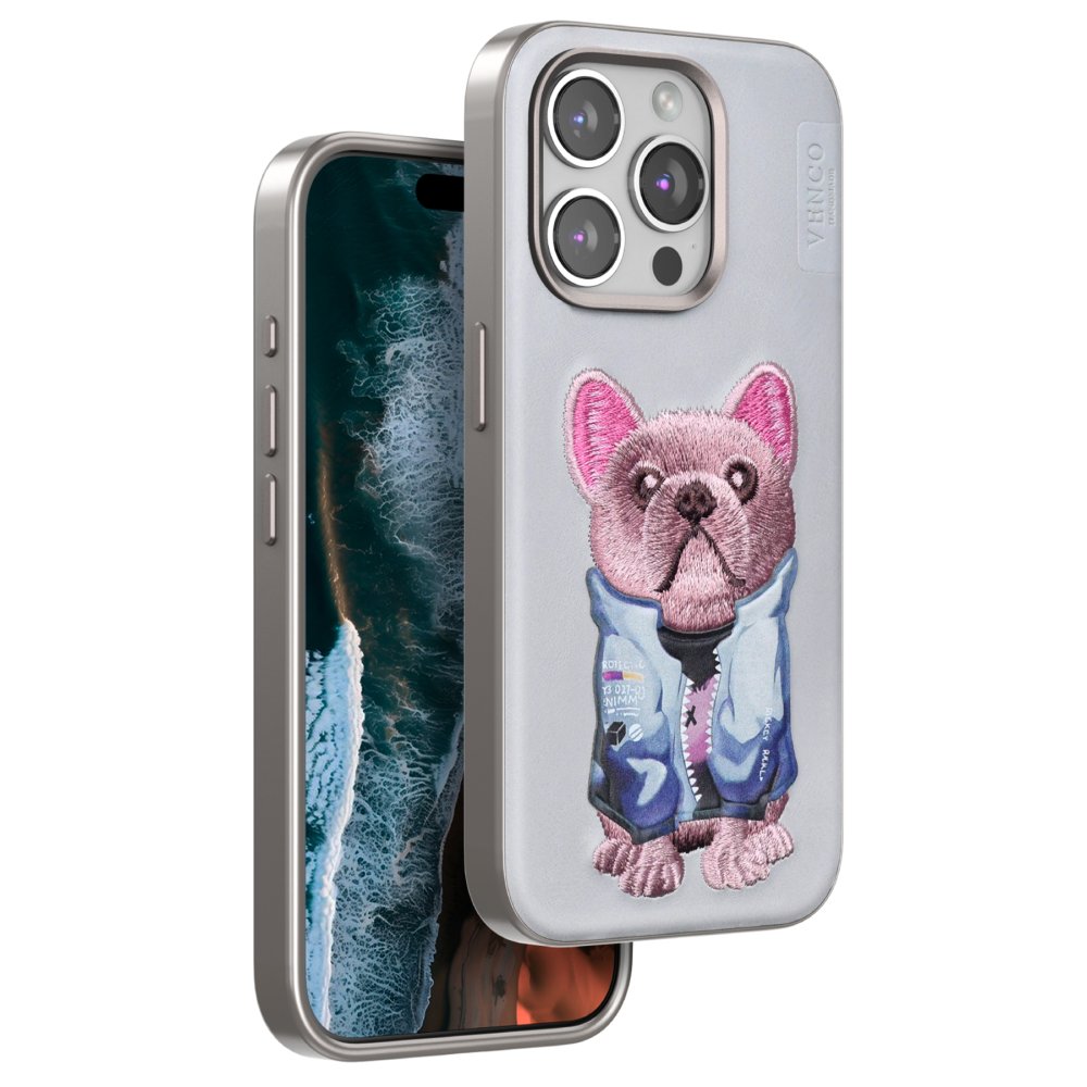 Venco iPhone 14 Pro Max Cute Desenli Kapak - Kahverengi