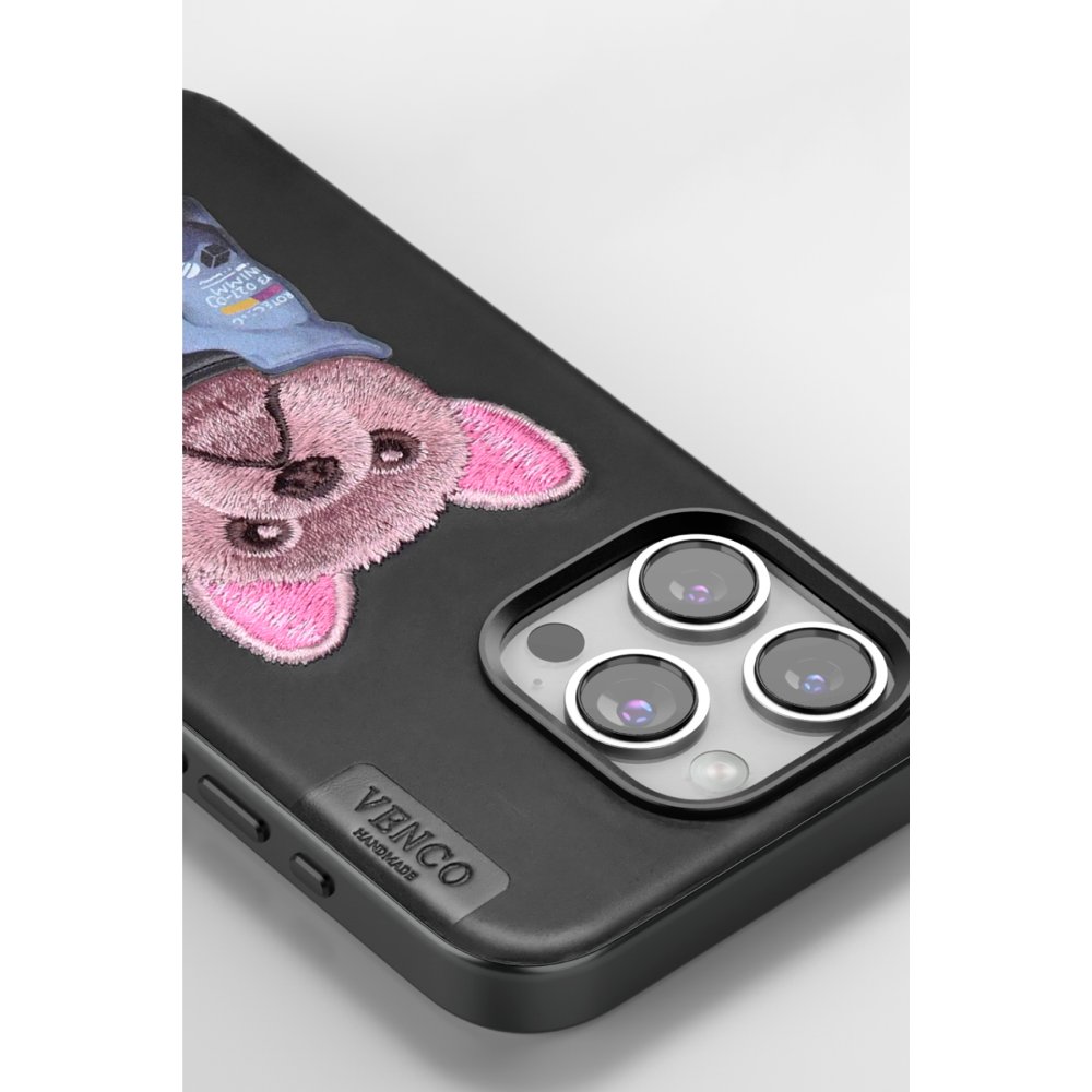 Venco iPhone 14 Pro Max Cute Desenli Kapak - Kahverengi