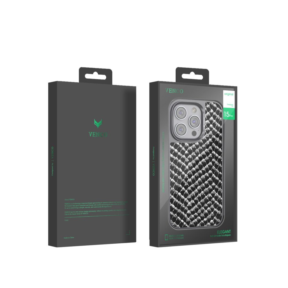 Venco iPhone 15 Pro Viper Kapak - Kahverengi