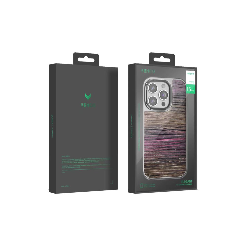 Venco iPhone 15 Wave Kapak - Kahverengi