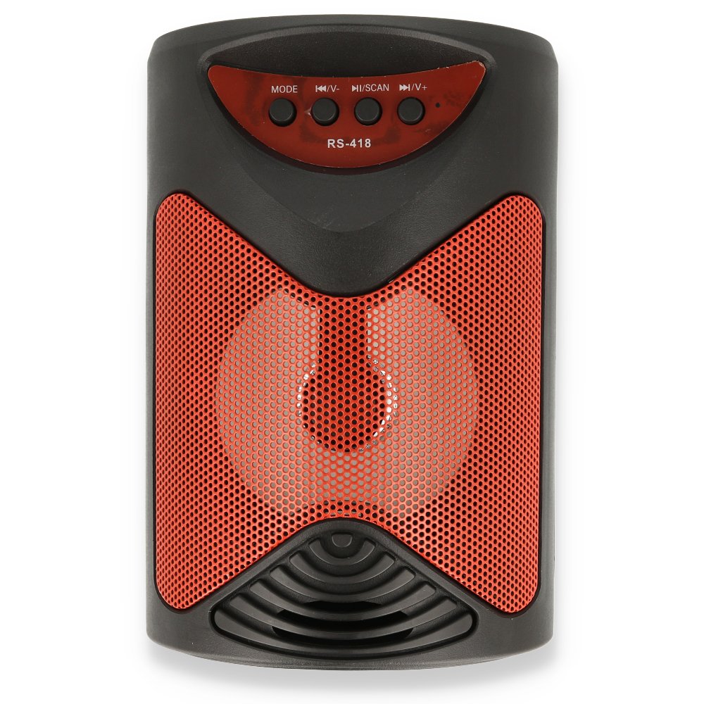 Vlike RS418 FM Bluetooth Hoparlör - Kırmızı