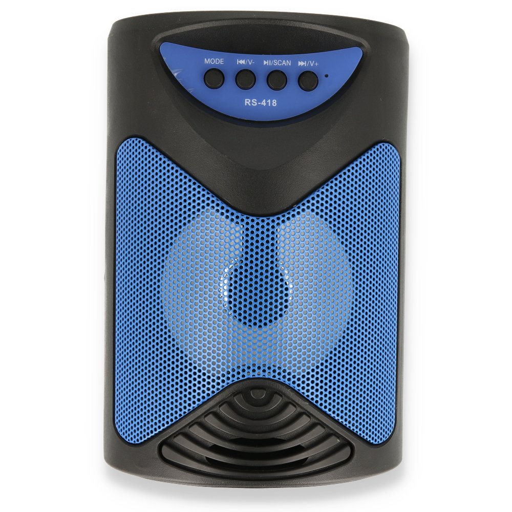Vlike RS418 FM Bluetooth Hoparlör - Mavi