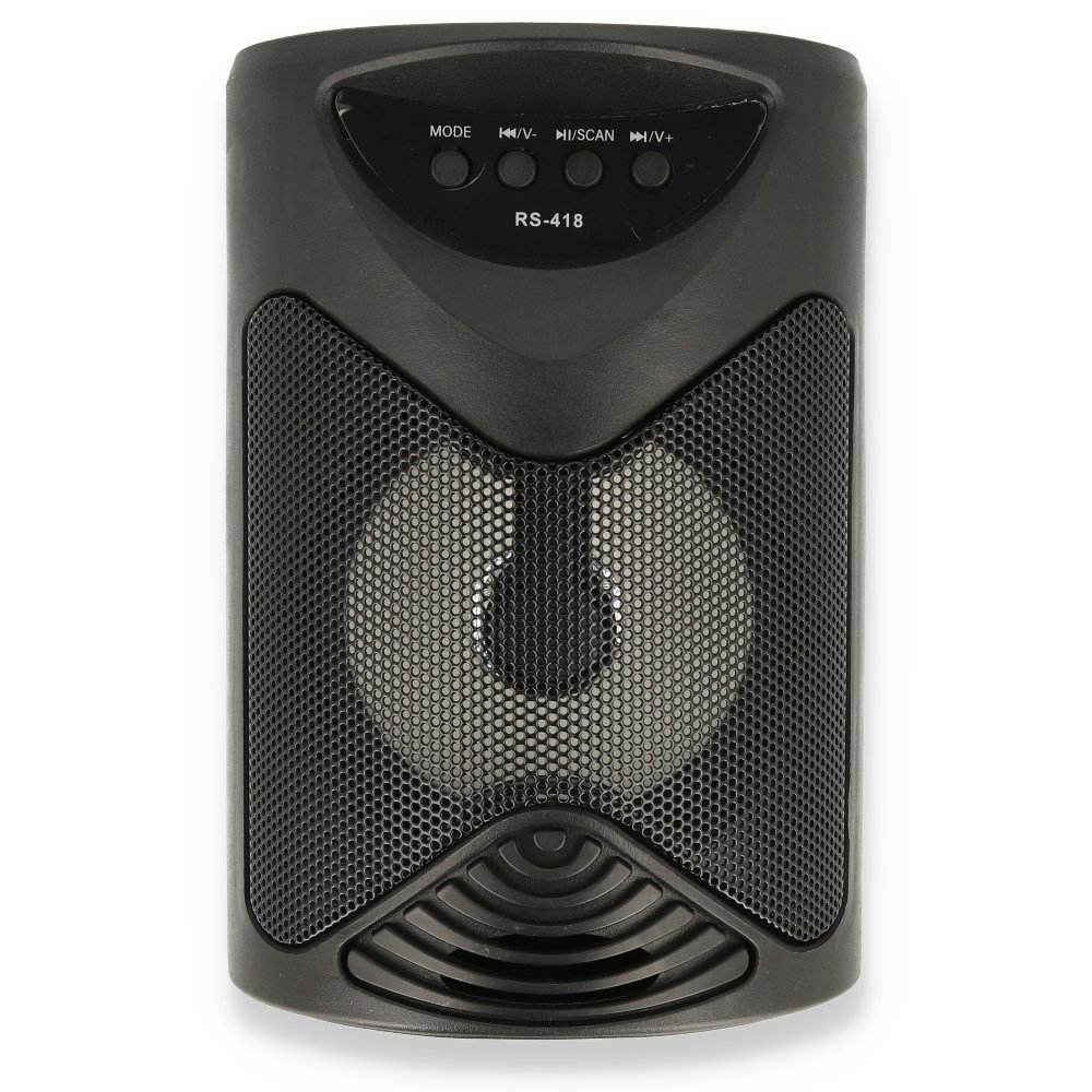 Vlike RS418 FM Bluetooth Hoparlör - Siyah