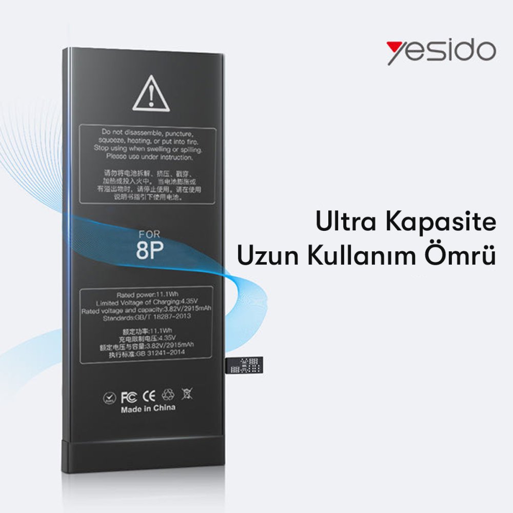 Yesido iPhone 12 Pro Uyumlu Batarya
