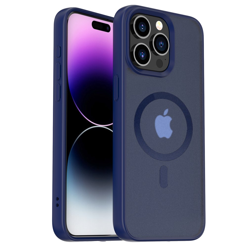Yesido iPhone 14 Pro PC06 Tower Magsafe Kapak - Lacivert