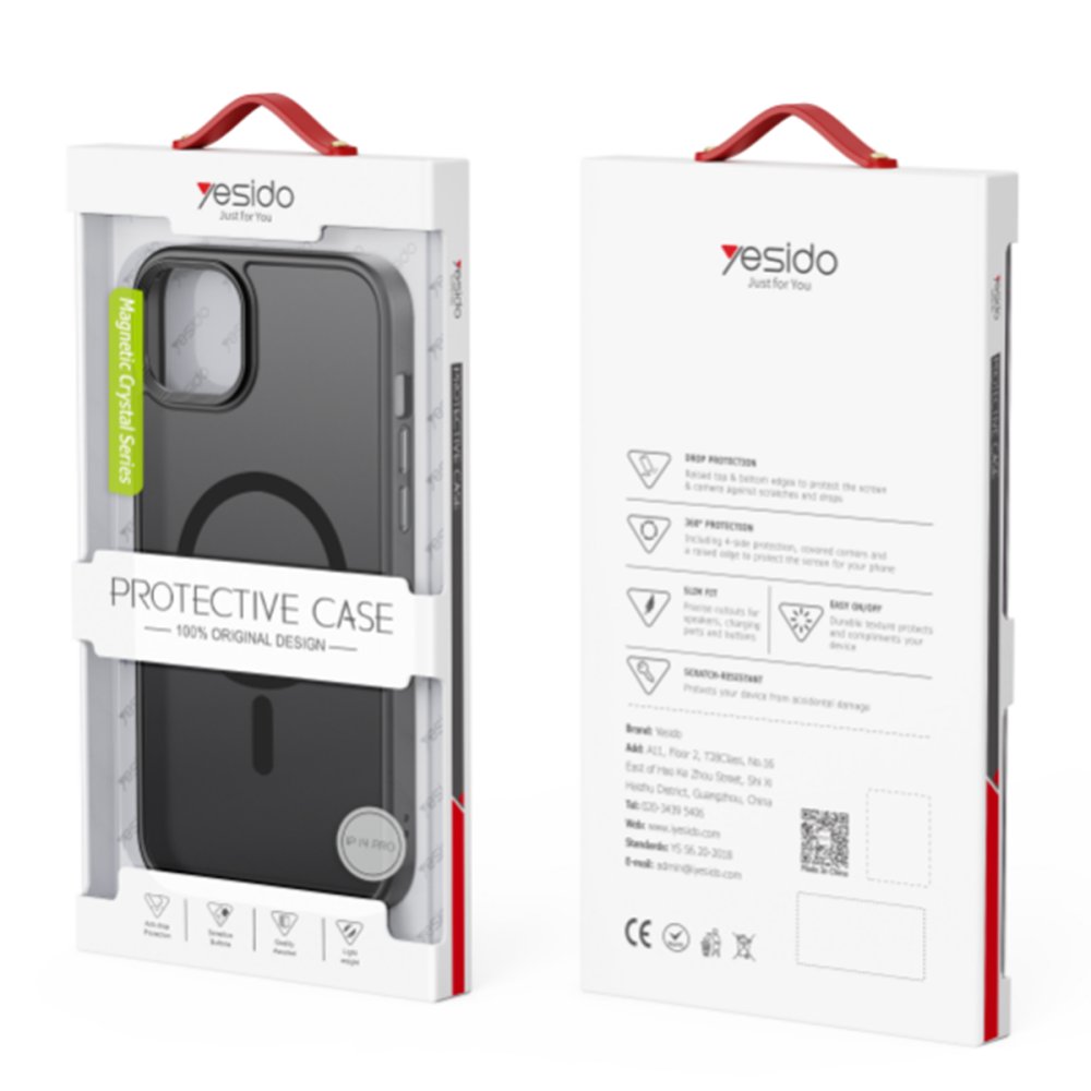 Yesido iPhone 15 Pro Max PC06 Tower Magsafe Kapak - Lacivert