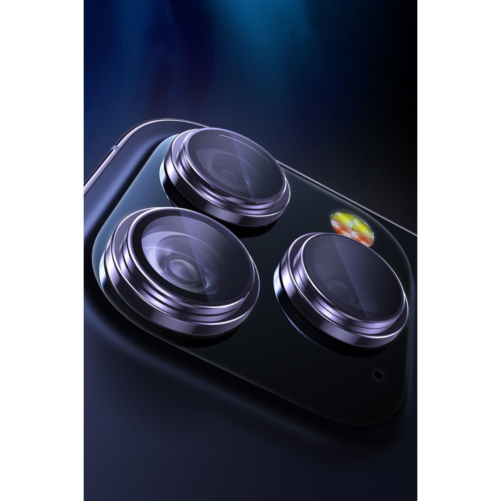 Yesido iPhone 15 Pro Max WB27 Metal Kamera Lens - Titan Gri